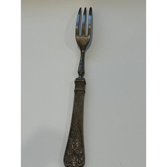 Antique Canadian Pacific Silver Plated Cocktail Fork Elkihngton 1922 - Picture 4 of 5